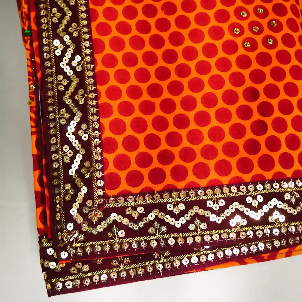 maroon lace pahadi stall