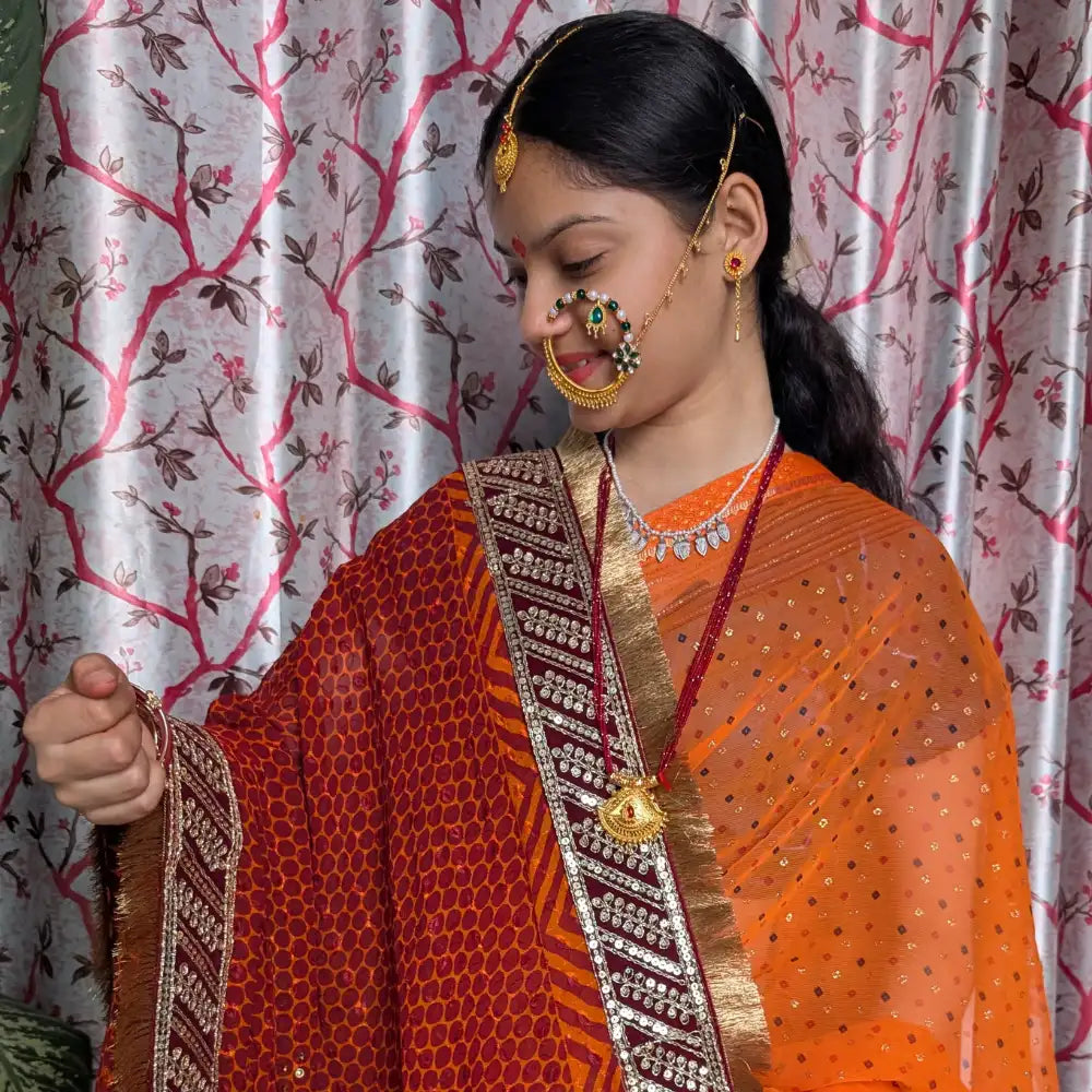 trending maroon lace pichoda