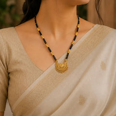 Traditional Pahadi Charyo | Pahadi Short Mangalsutra Necklace | MIJAAT
