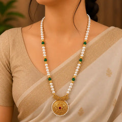 Traditional Pahadi Mala with Designer Pendant