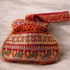 red colour bag